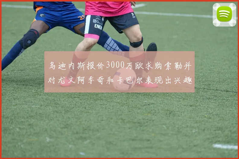 乌迪内斯报价3000万欧求购索勒并对尤文阿季奇和卡巴尔表现出兴趣